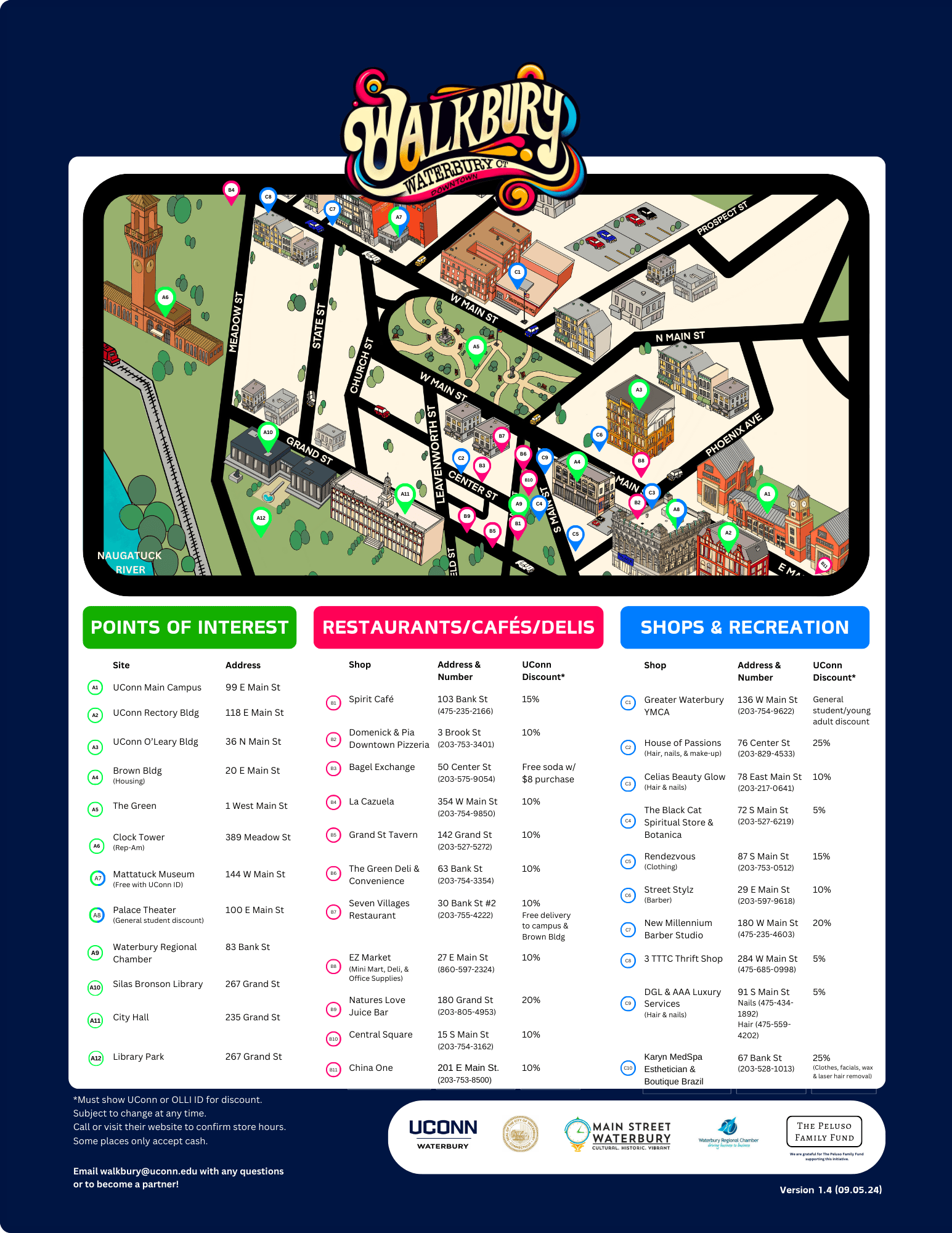 UConn Waterbury S Walkbury Initiative Connecting Campus With Walkbury Map 1024 1 