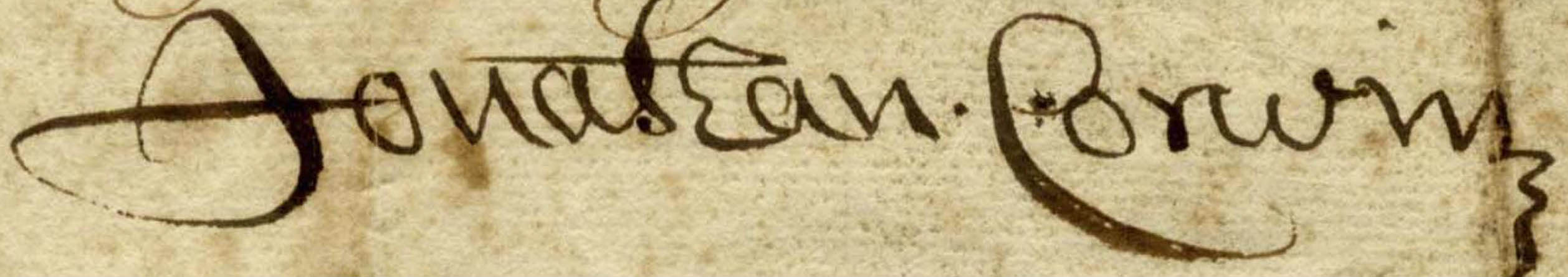 Jonathan Corwin's signature