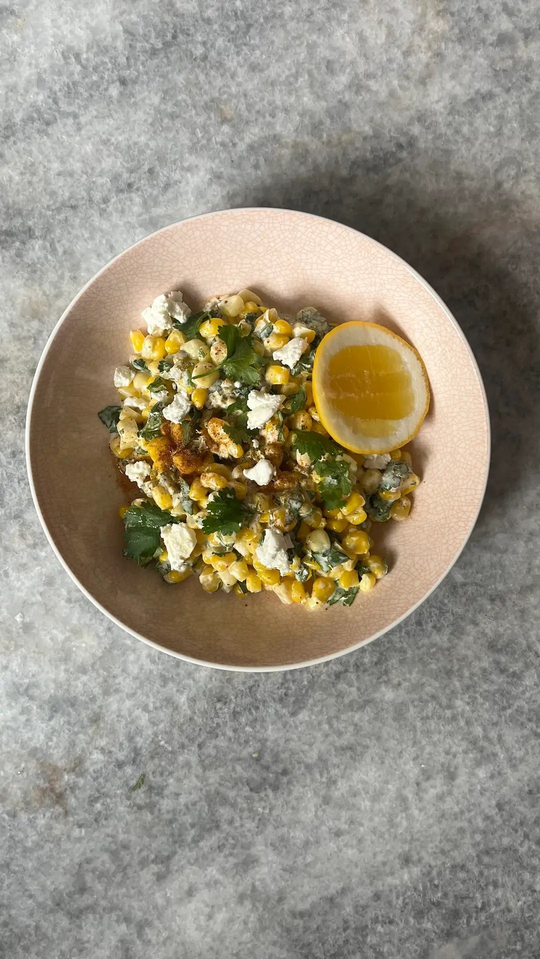 Quick corn salad