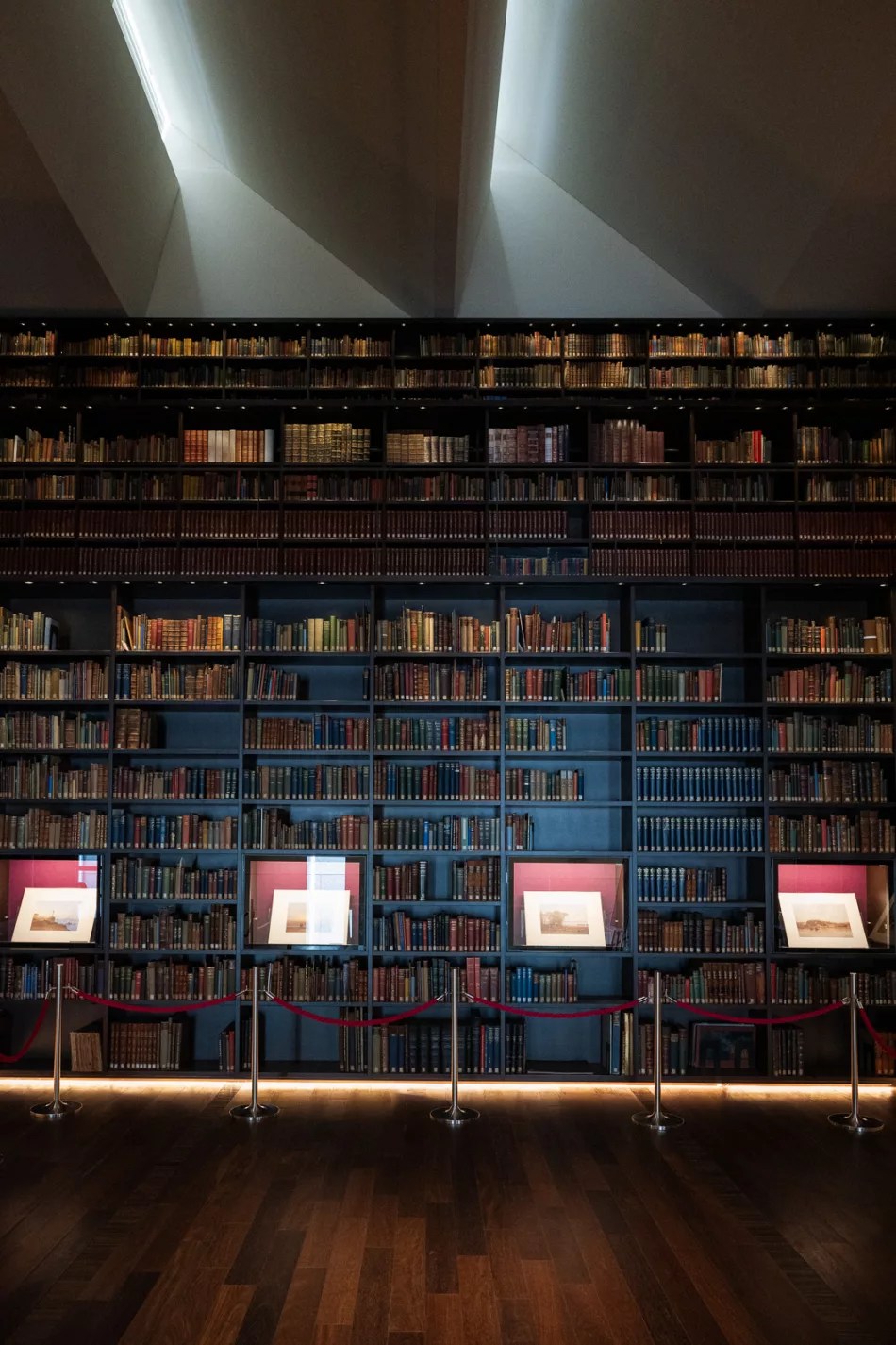 bookcase in toyo bunko museum in northern tokyo