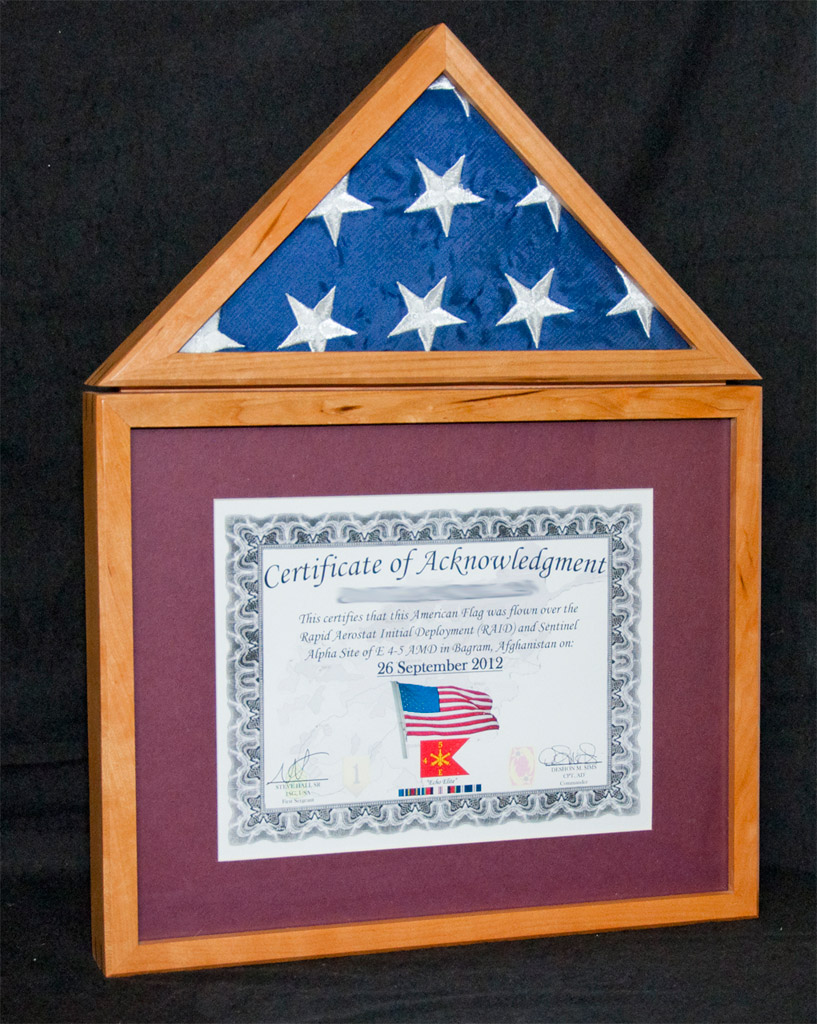 Delawareans seeking afghanistan evacuation information, click here. Flag Case And Certificate Frames Todd S Workshop