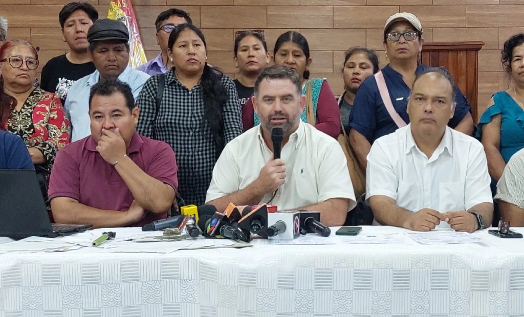 Conferencia de prensa Comité Multisectorial. Foto: CAO