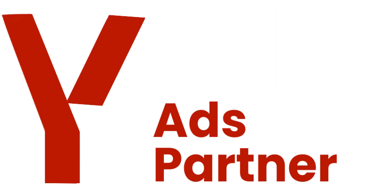 Yandex logo "Ads partner"