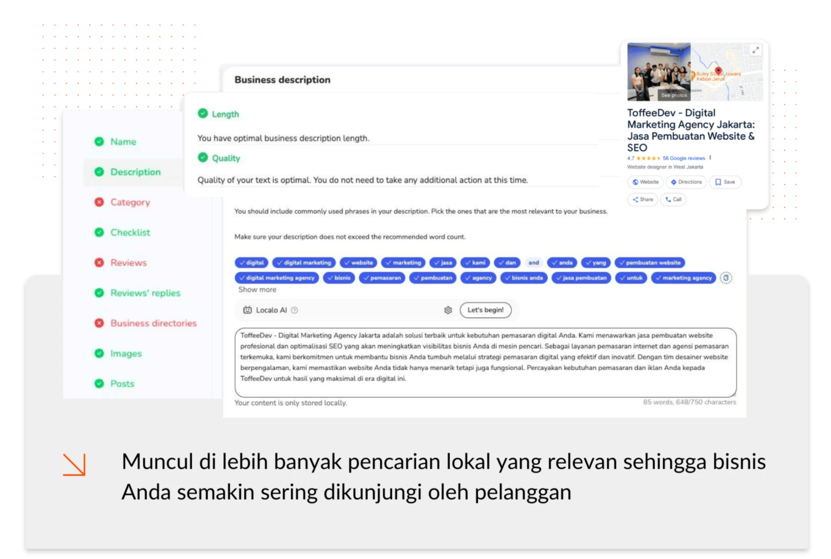 Local Keyword Tracking