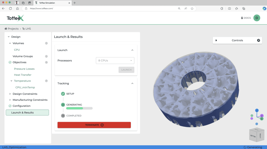 ToffeeX User Interface