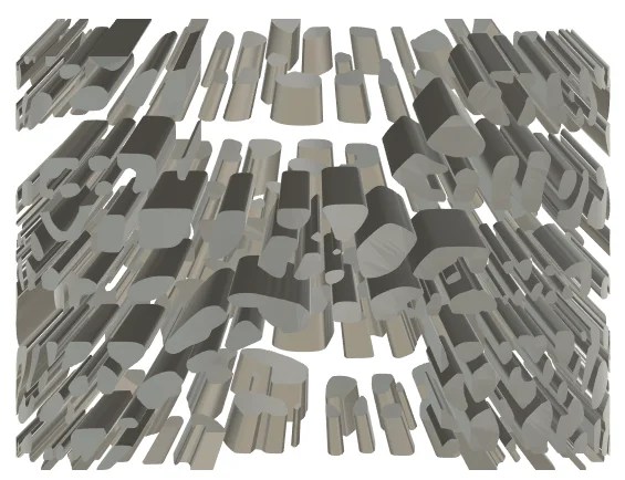 Extruded pin structures generated from the topology-optimized cooling jacket design