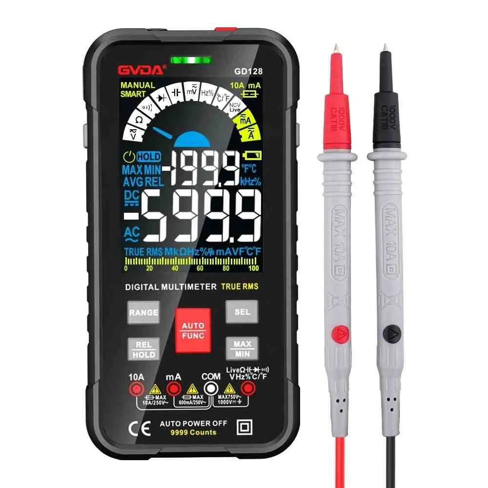 Smart Multimeter GVDA GD128 True RMS 9999 Counts AC DC