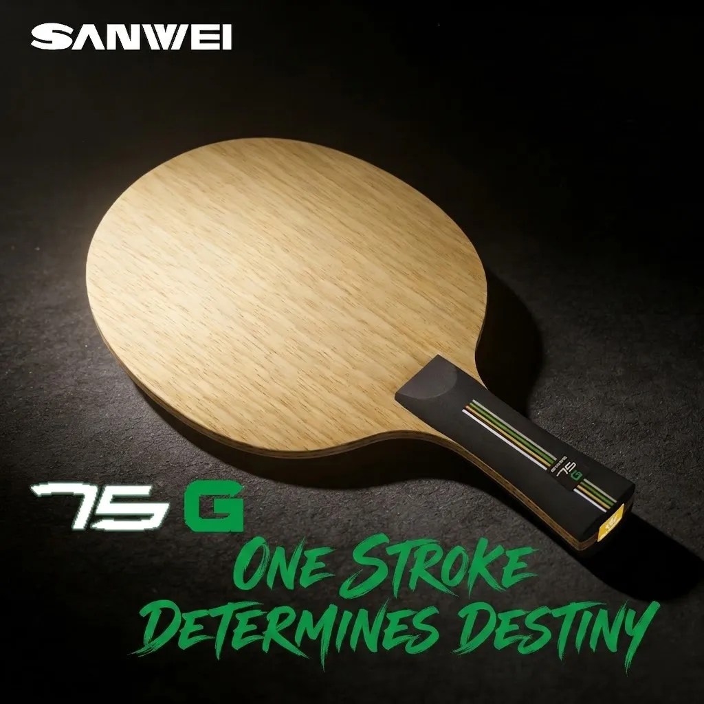 SANWEI 75G Green Fiber ALC Table Tennis Blade - TokSpin.com