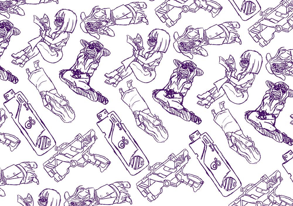 Sketch of Sono's 'Shroud' Pattern