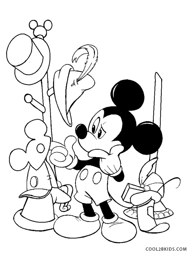 Mickey Mouse Coloring Pages