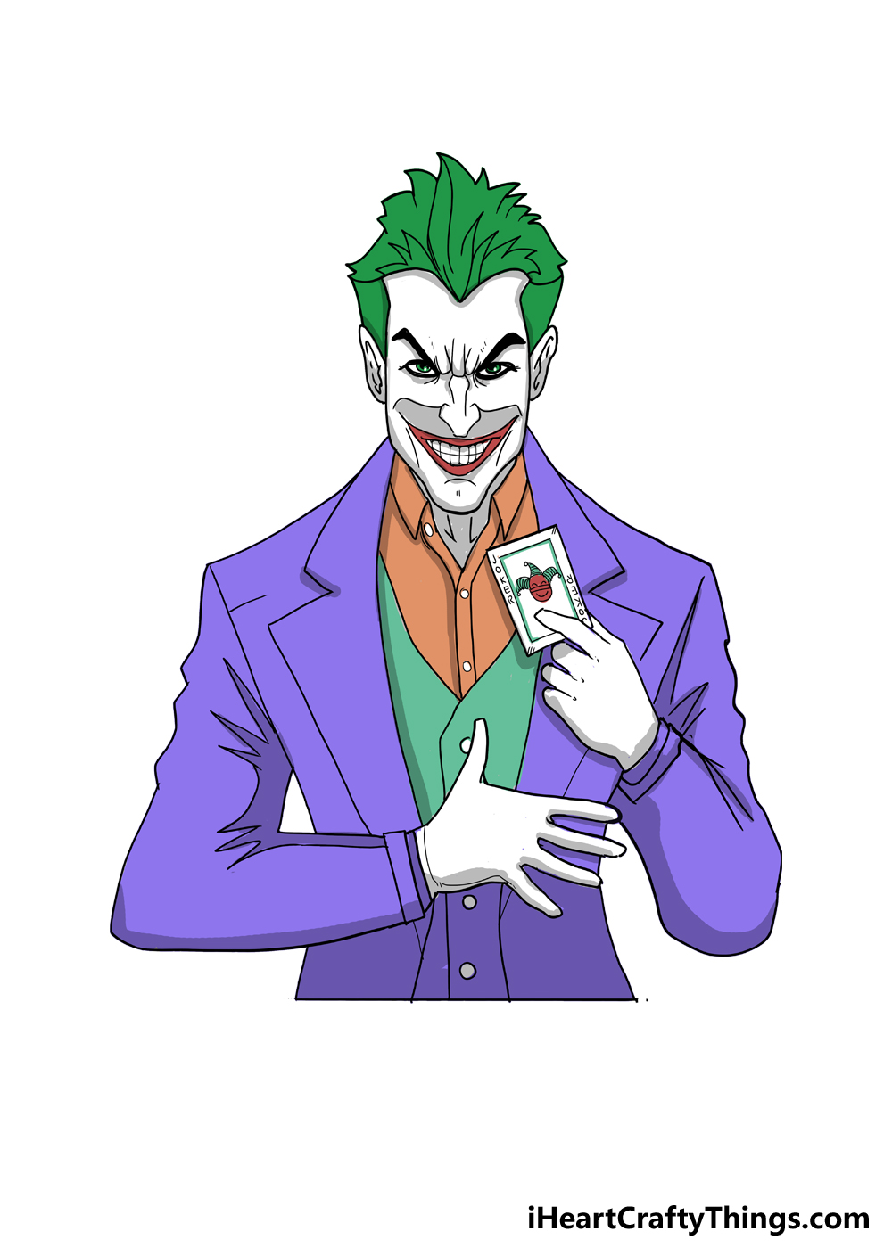 Cách vẽ Joker – Hướng dẫn từng bước