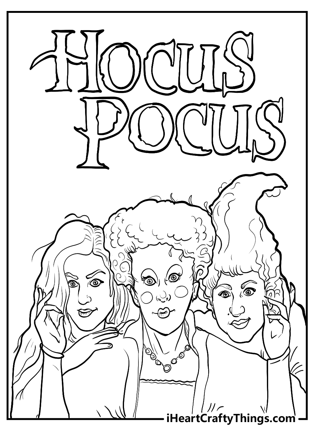 Trang tô màu Hocus PocusHocus