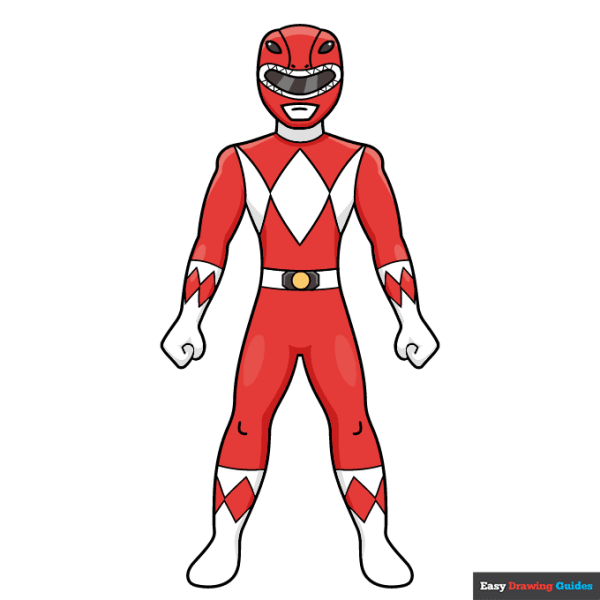 Complete Power Ranger for Beginners drawing