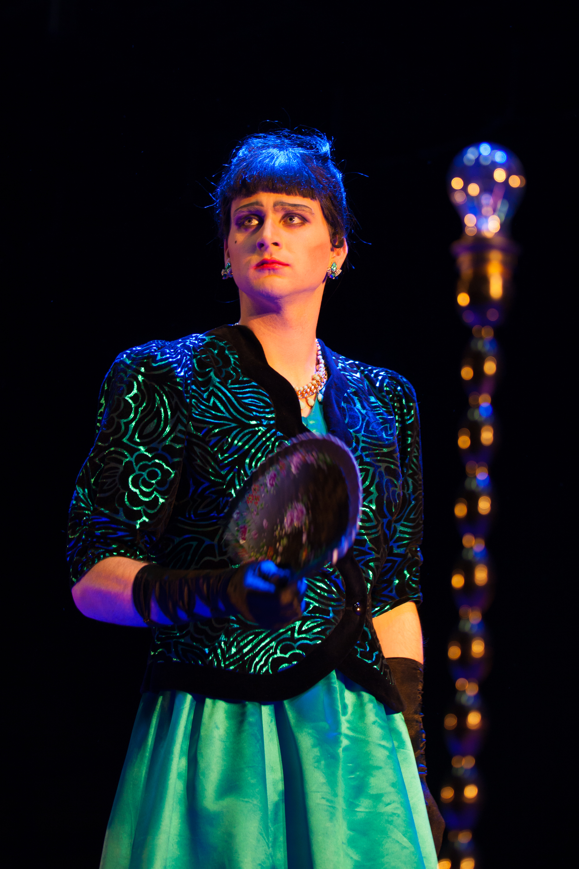 Liam Heslin (Stepmother) in Into the Woods. Photo by Keith Dixon.