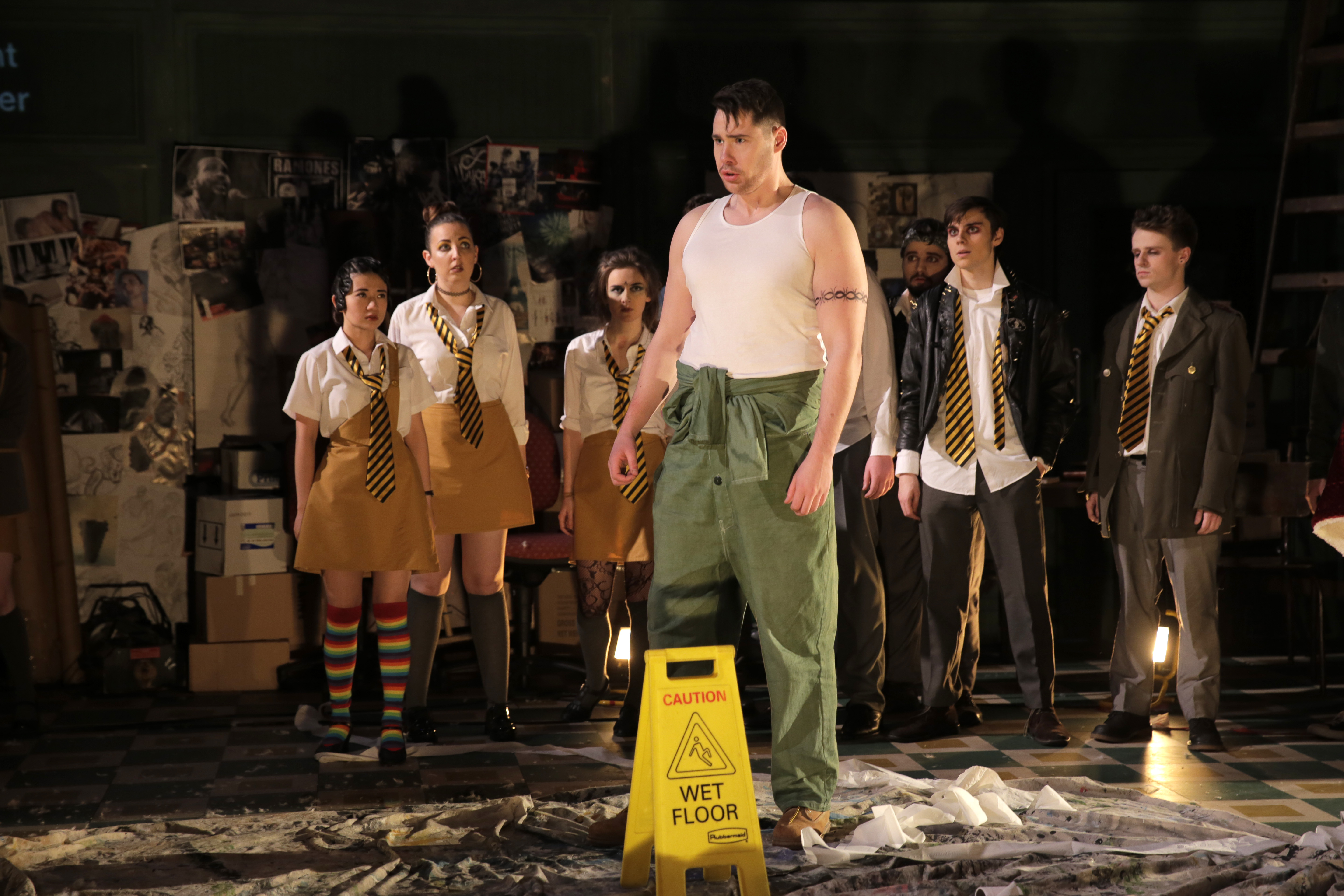 Robert McAllister (Sarastro) and Ensemble in Die Zauberflöte (The Magic Flute). Photo by Colm Hogan.