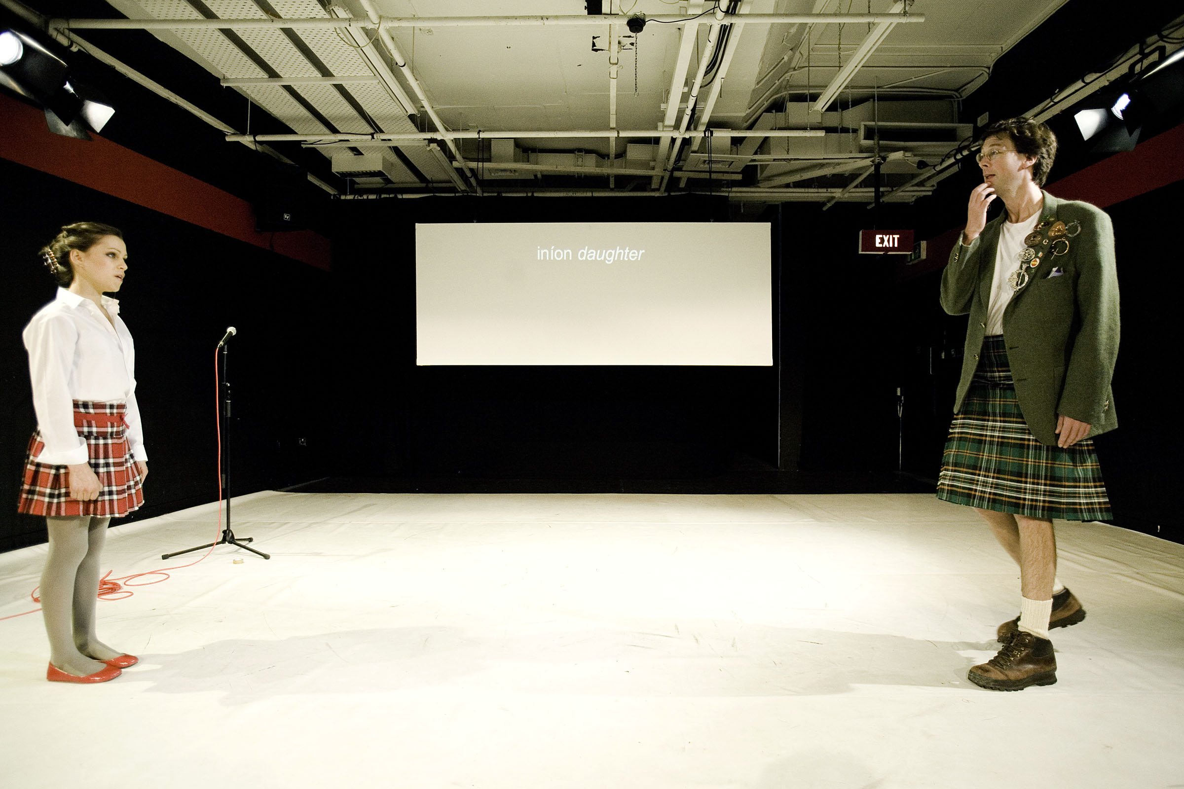 Eva O'Connor and Manchán Magan in Broken Croí/Heart Briste. Photo by Fiona Morgan.