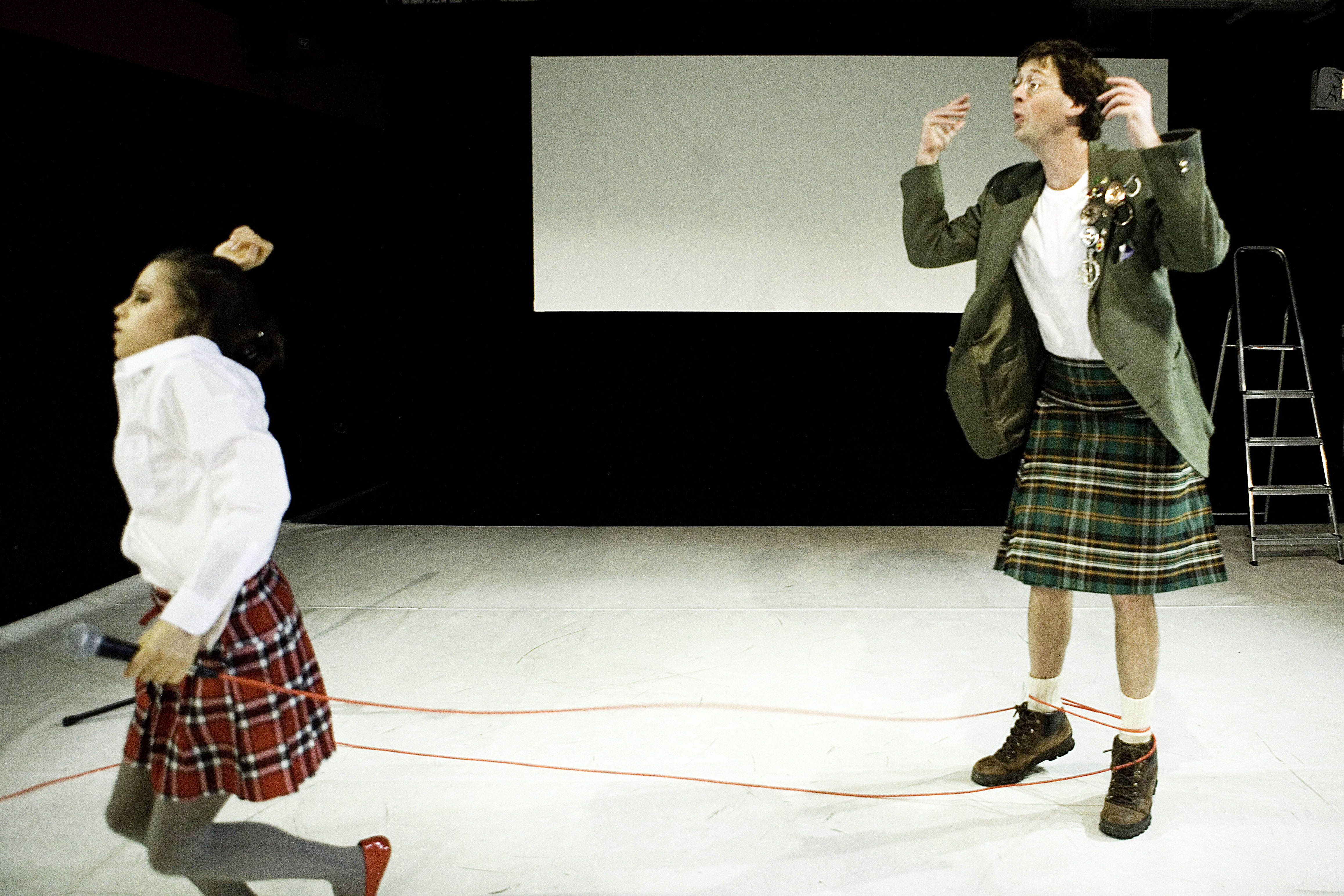 Eva O'Connor and Manchán Magan in Broken Croí/Heart Briste. Photo by Fiona Morgan.