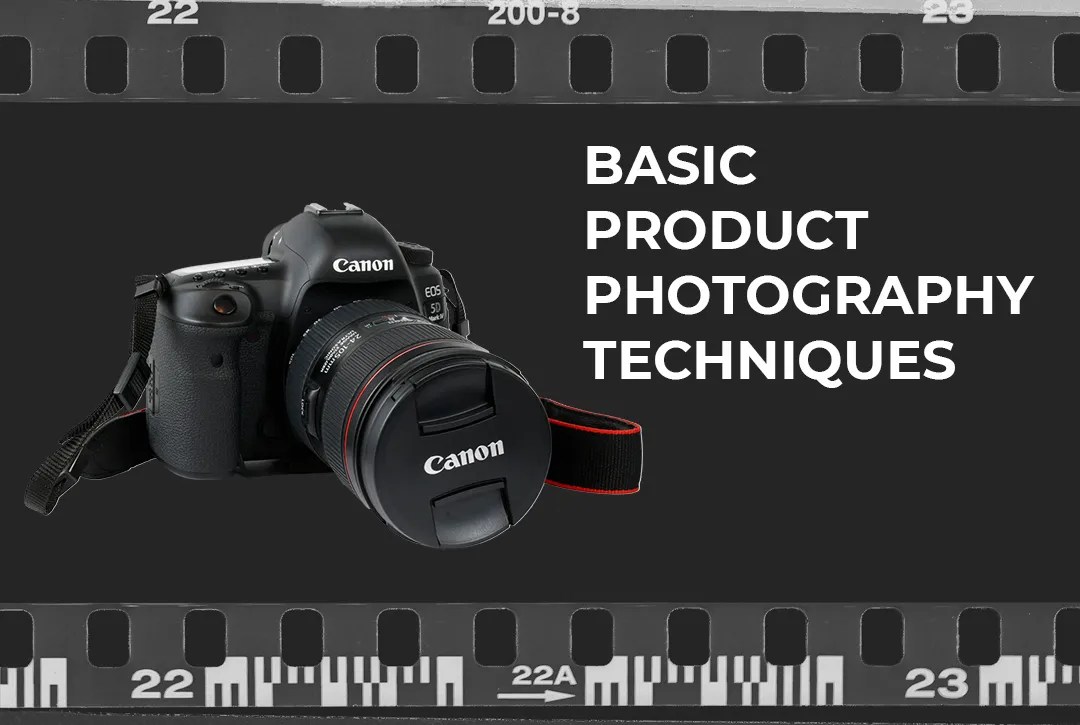 Basic product photography techniques for beginners - blog article feature image.