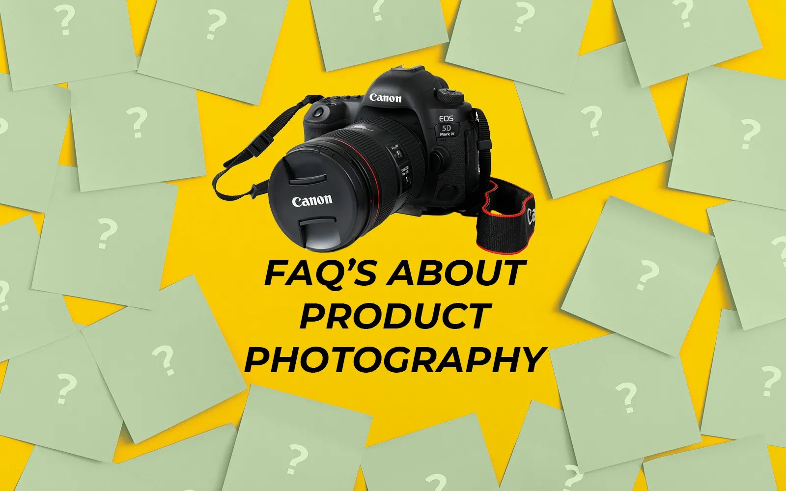 Product Photography FAQ blog article feature image.