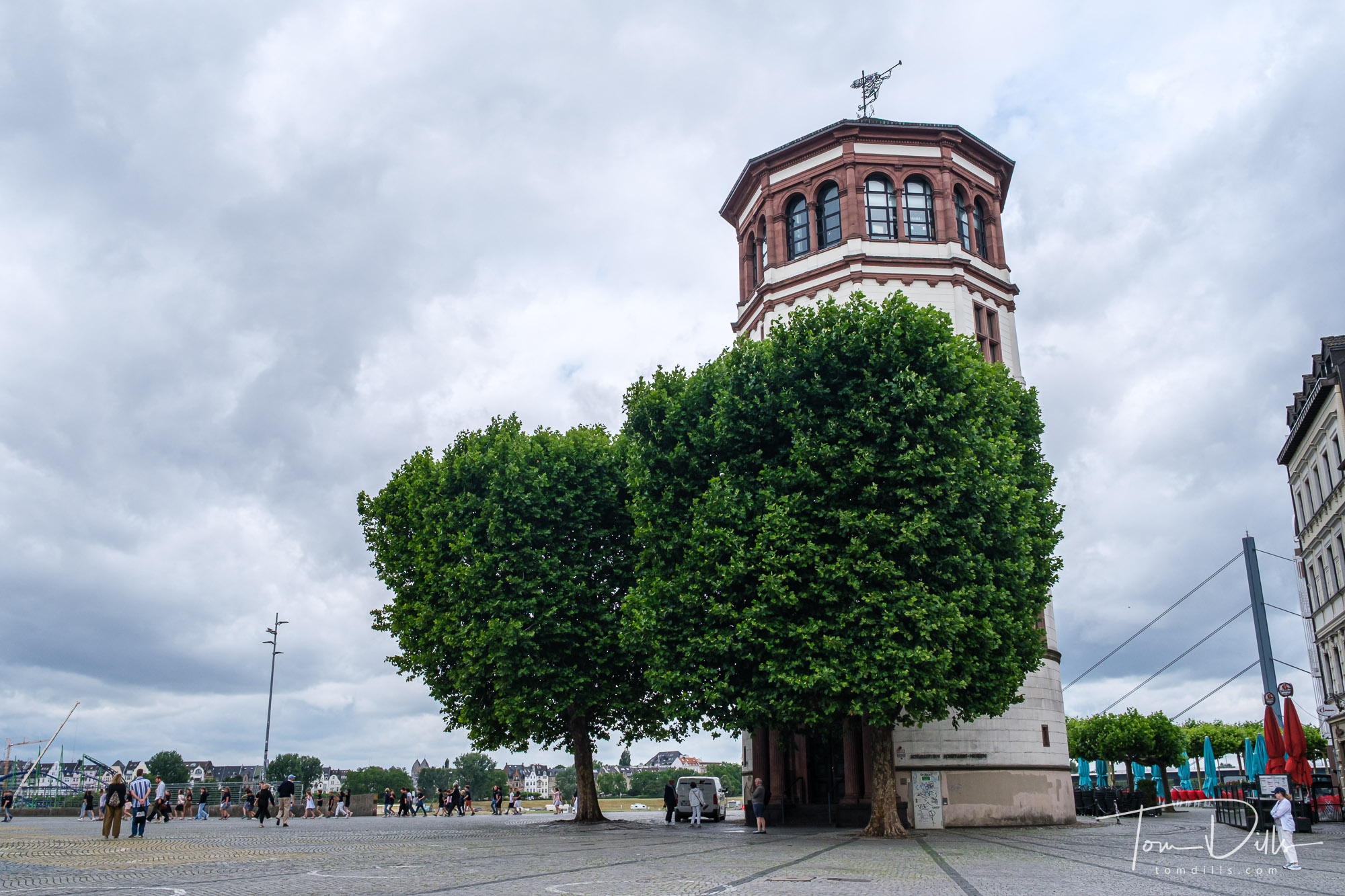 Schifffahrt Museum, focused on shipbuilding, travel & ecology of the Rhine, set in a tower of the city palace. Dusseldorf, Germany