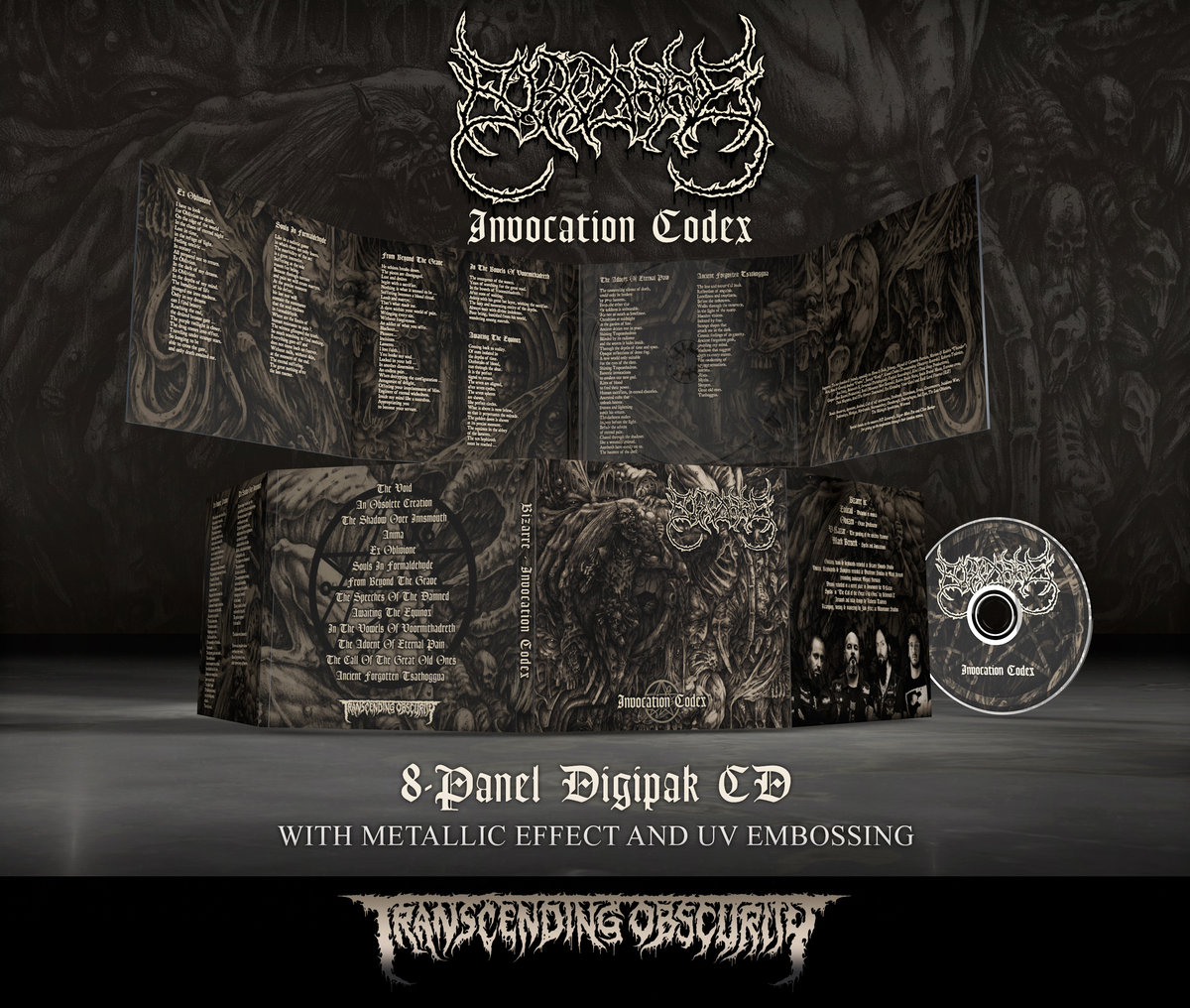 BIZARRE - Invocation Codex 8-Panel Digipak CD with Metallic Effect