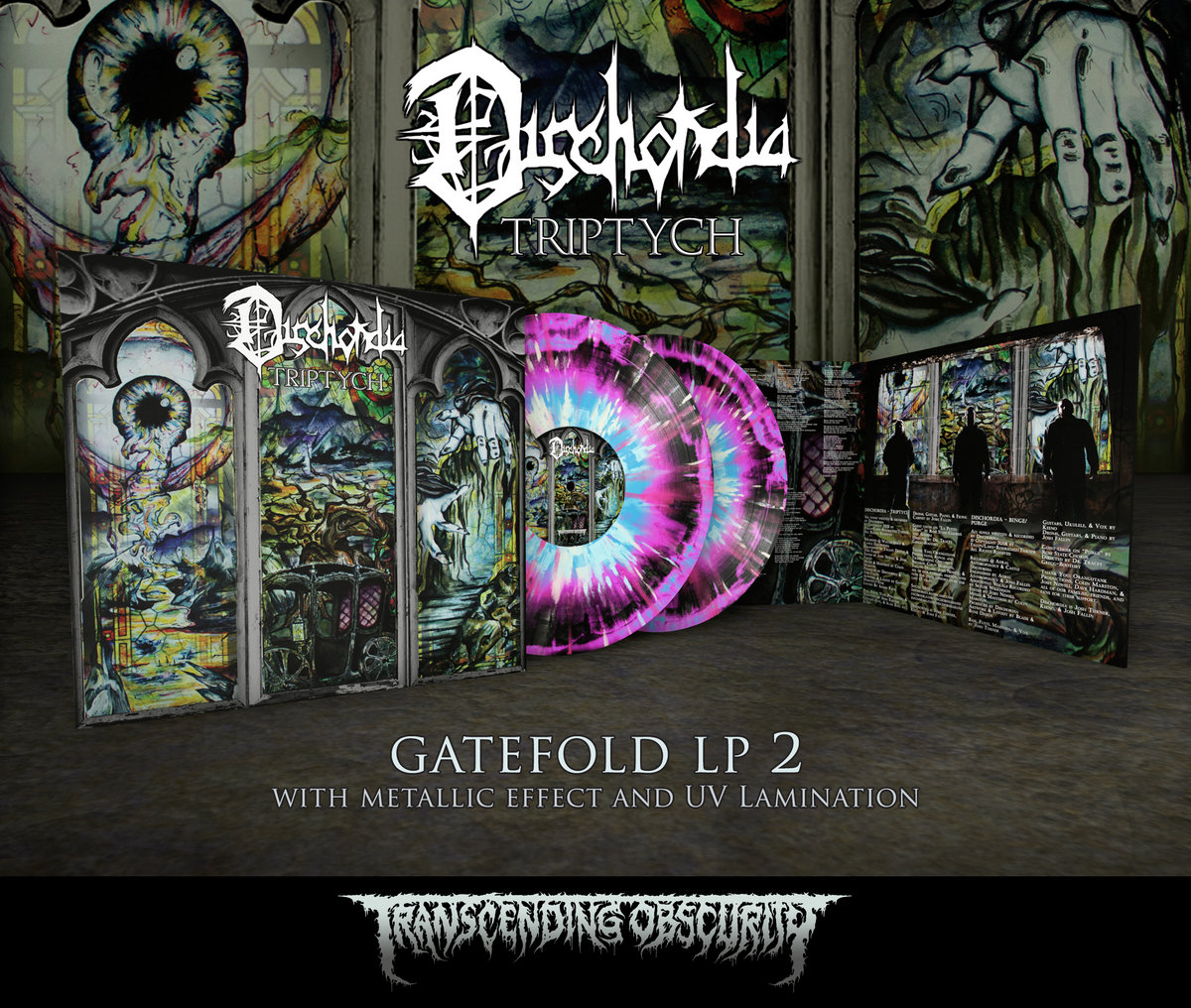 DISCHORDIA - Triptych Gatefold 2xLP with Metallic Effect and