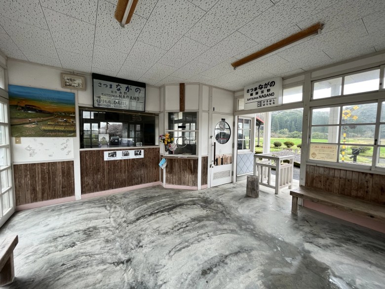 永野鉄道記念館内にて