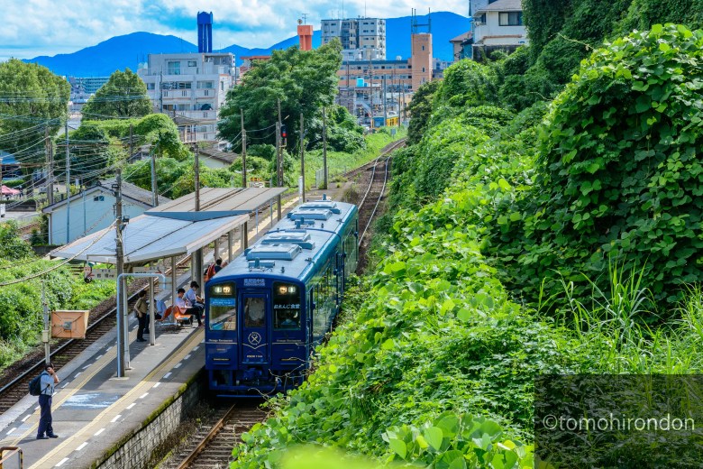 ちょっとだけ見えていますが、先ほどとは反対側（山側）の車体も記録してみました。