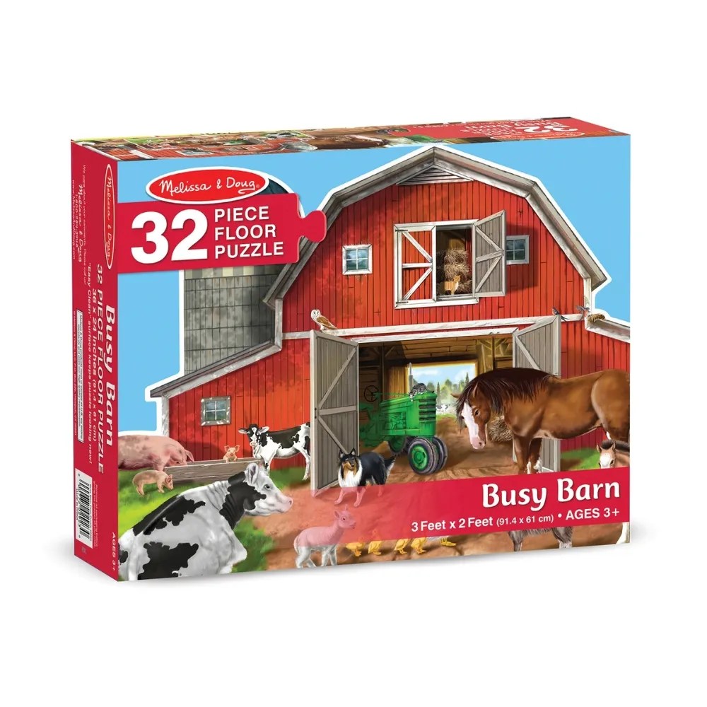Melissa & Doug Busy Barn Floor Puzzle