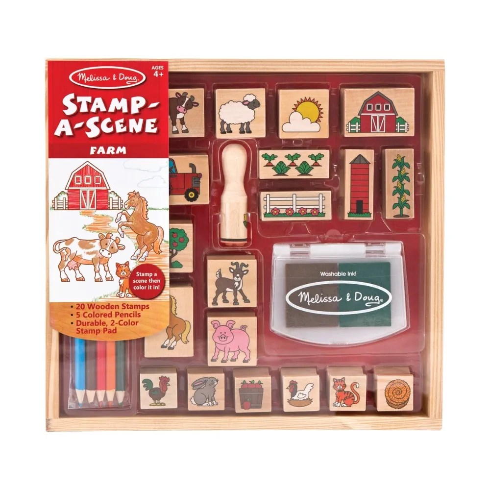 Melissa & Doug Stamp-A-Scene Farm Set