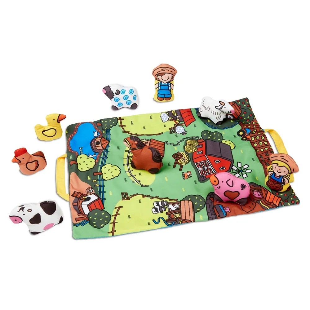 Melissa & Doug Take-Along Farm Play Mat