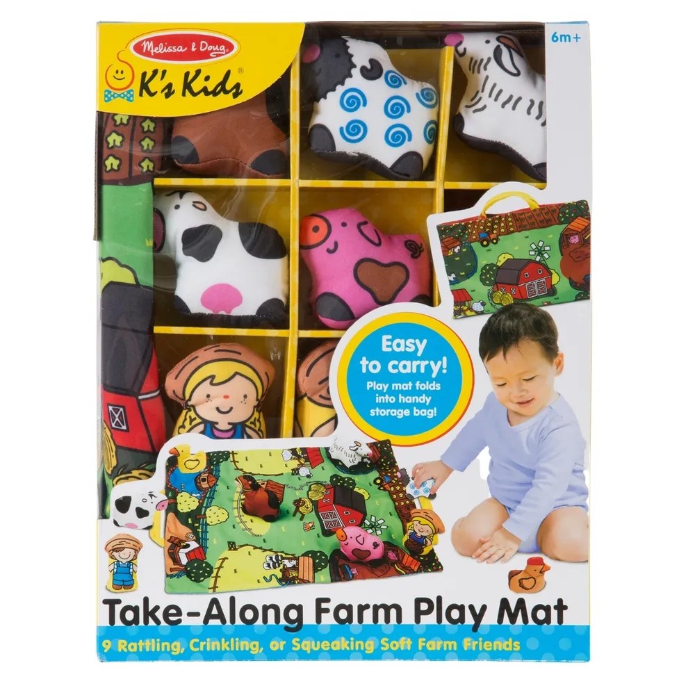 Melissa & Doug Take-Along Farm Play Mat