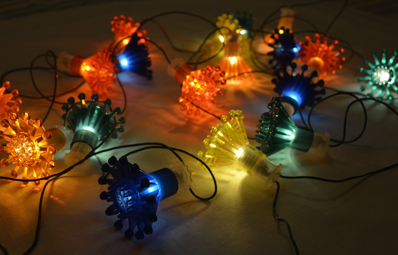 String of festive lights