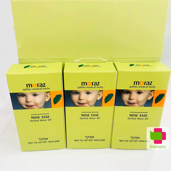 Tinh dầu Moraz Nose Ease, Israel (10ml) giảm sổ mũi, nghẹt mũi cho trẻ từ 1 tuổi - Image 3