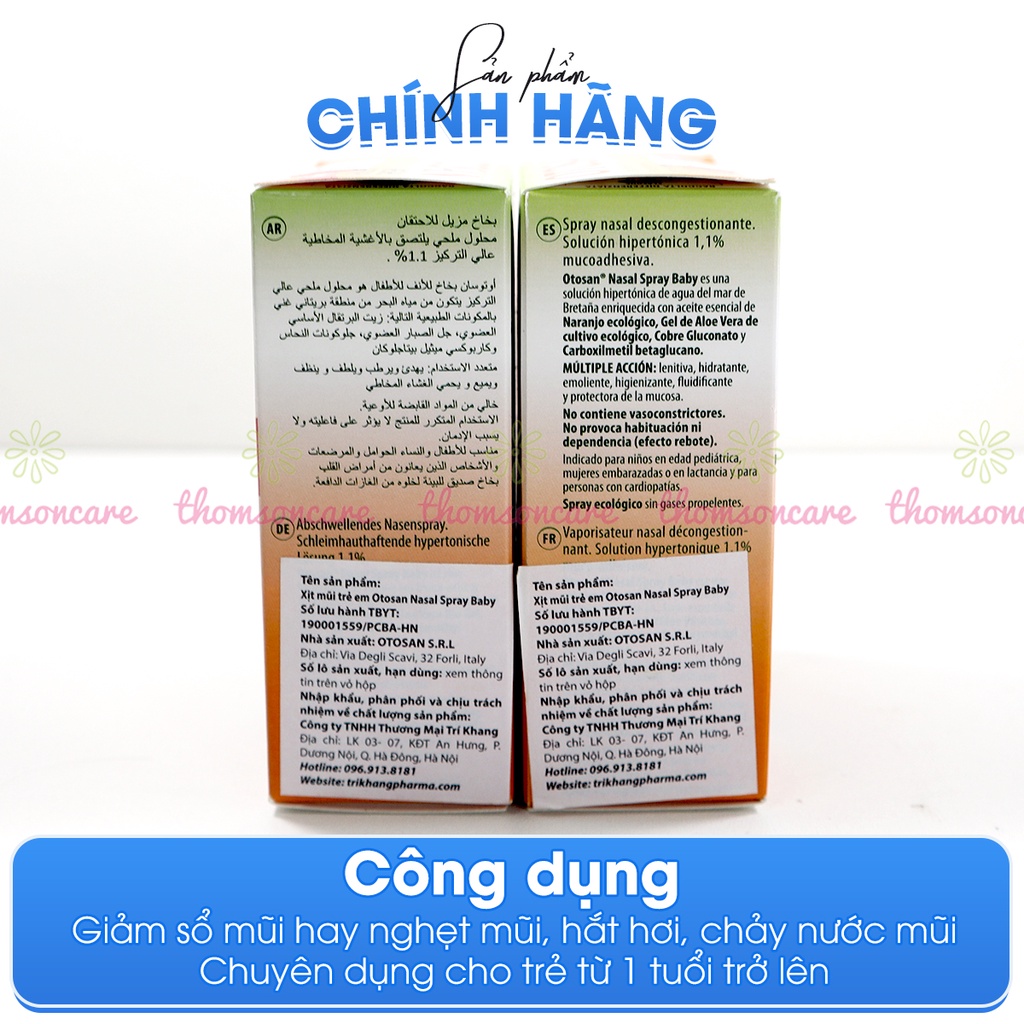 Xịt mũi Otosan - Từ Lô hội Keo ong giúp giảm mũi dị ứng, xoang, làm sạch khoang mũi thông mũi cho bé - Lọ 30ml - Image 3