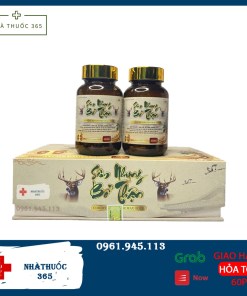 Sẵn Viên uống SÂM NHUNG BỔ THẬN Cordycep oyster max gold (Hộp 2 lọ x 30 viên)-TKUShop