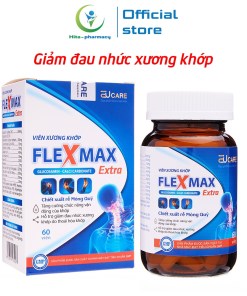 Sẵn Viên xương khớp Flexmax UC2 EUCARE glucosamine giảm đau nhức xương khớp - Chai 60 viên-TKUShop