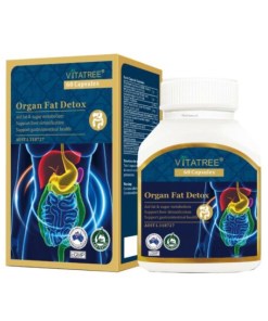 Sẵn Viên Uống Thải Độc nội tạng, giải độc Mỡ nội tạng, toàn thân VITATREE Organ Fat Detox 60 Viên - Úc chính hãng-TKUShop