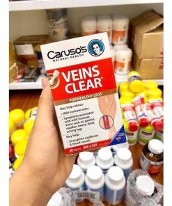 Sẵn Viên uống hỗ trợ cải thiện giãn tĩnh mạch Venis clear Caruso's Úc 60 viên-TKUShop