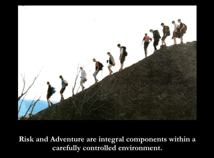 OE walking down hill