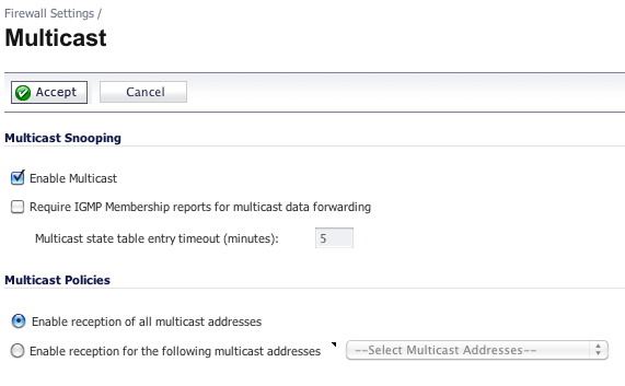 Multicast Settings 02