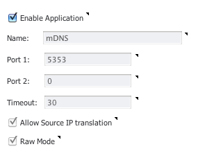 mDNS Settings