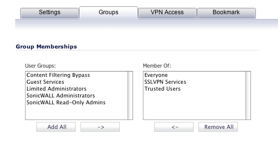 User Groups