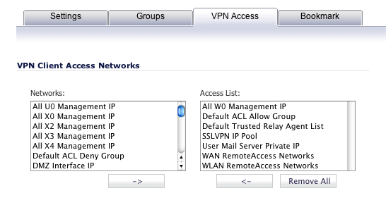 User VPN Access