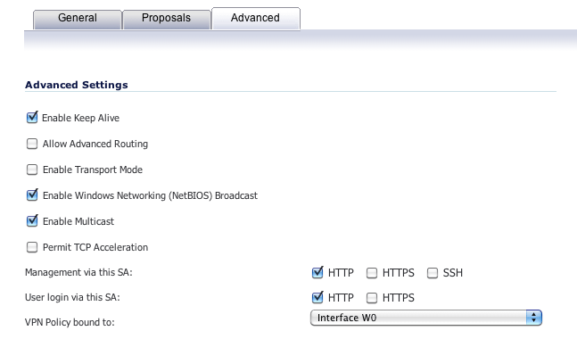 AN/WLAN Group Setup Advanced