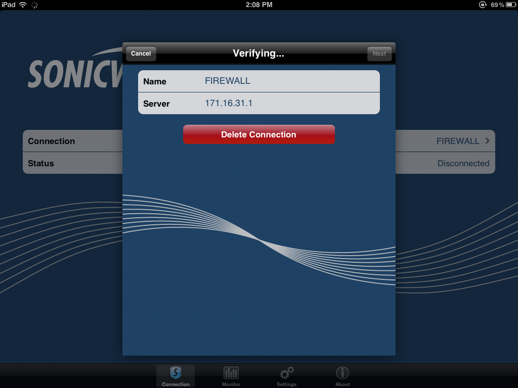 Mobile Connect Perpetually Verifying on iPad