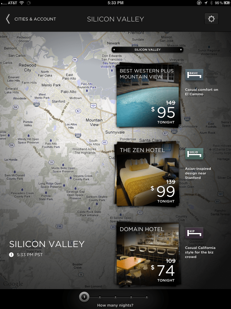Available Choices (note the background map)
