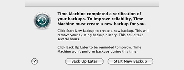 Time Machine Fail