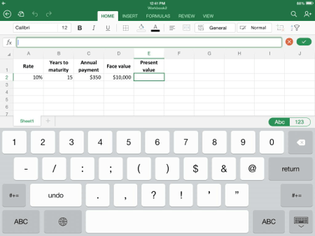 Present Value Data