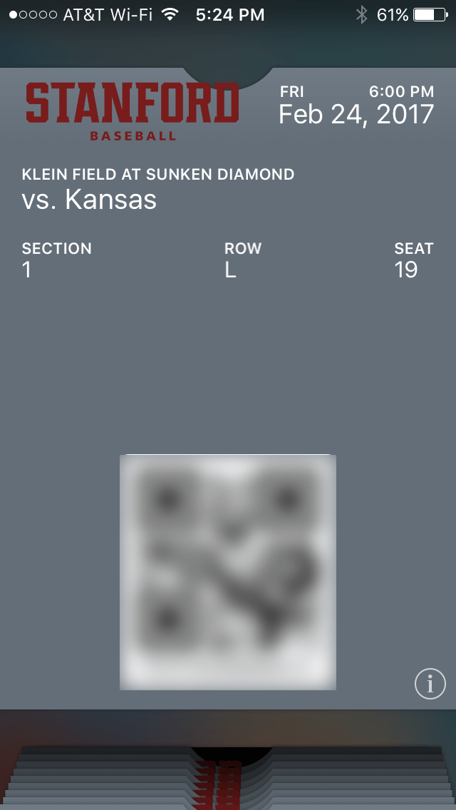 Individual Ticket Tickets Via Apple Wallet